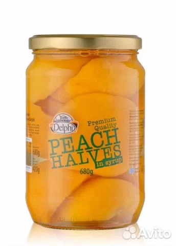 Персики в сиропе Греция